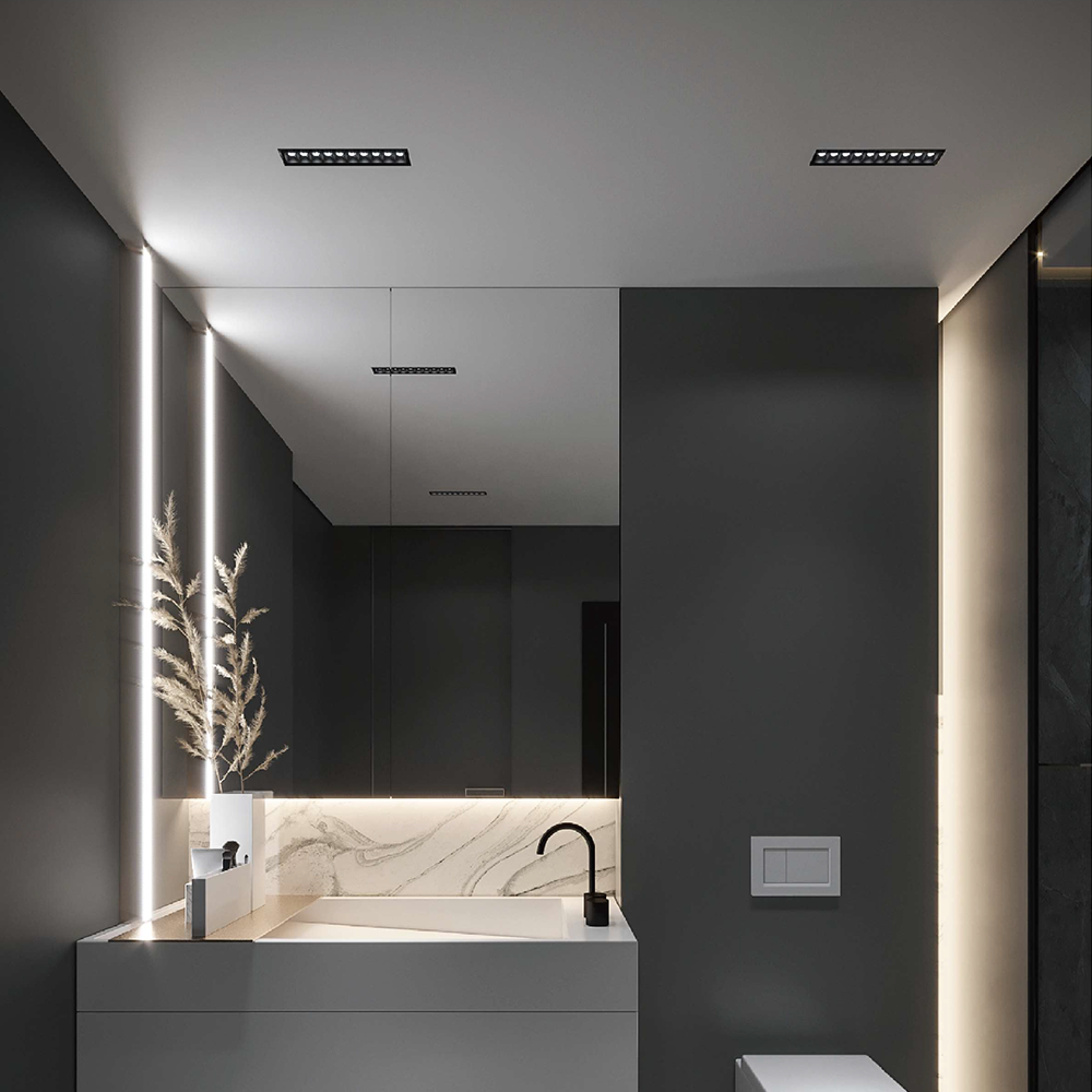 Diana D5552 3*4W 131*55*52mm Cutout: 125*49mm LED Recessed Downlight