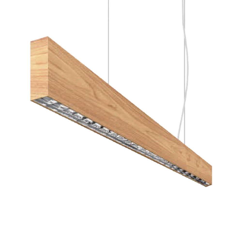 Grille Series Wood Grain 1200/1440mm Up & Down LED Linear Pendant Ligh ...